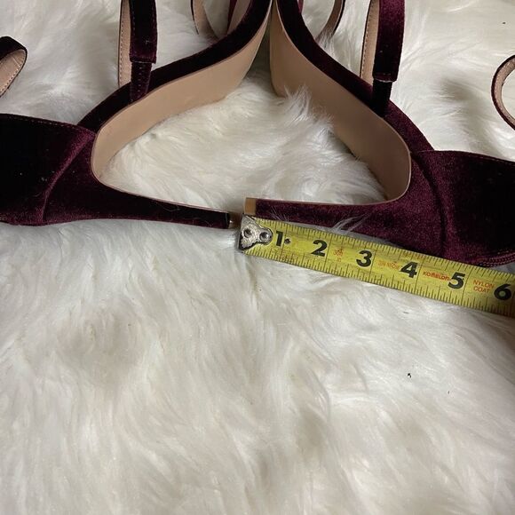 Steve Madden Fabric suede strappy heels sandals with back zipper Size 10M - Picture 6 of 8